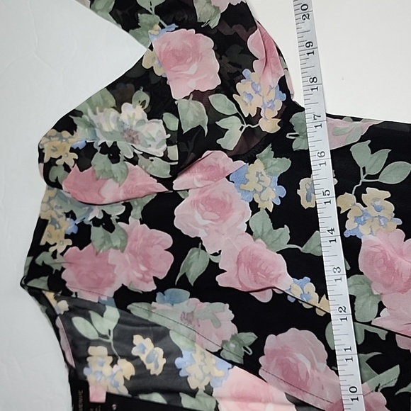 MISS AVENUE Floral High Low Dress / Size M - Picture 8 of 14